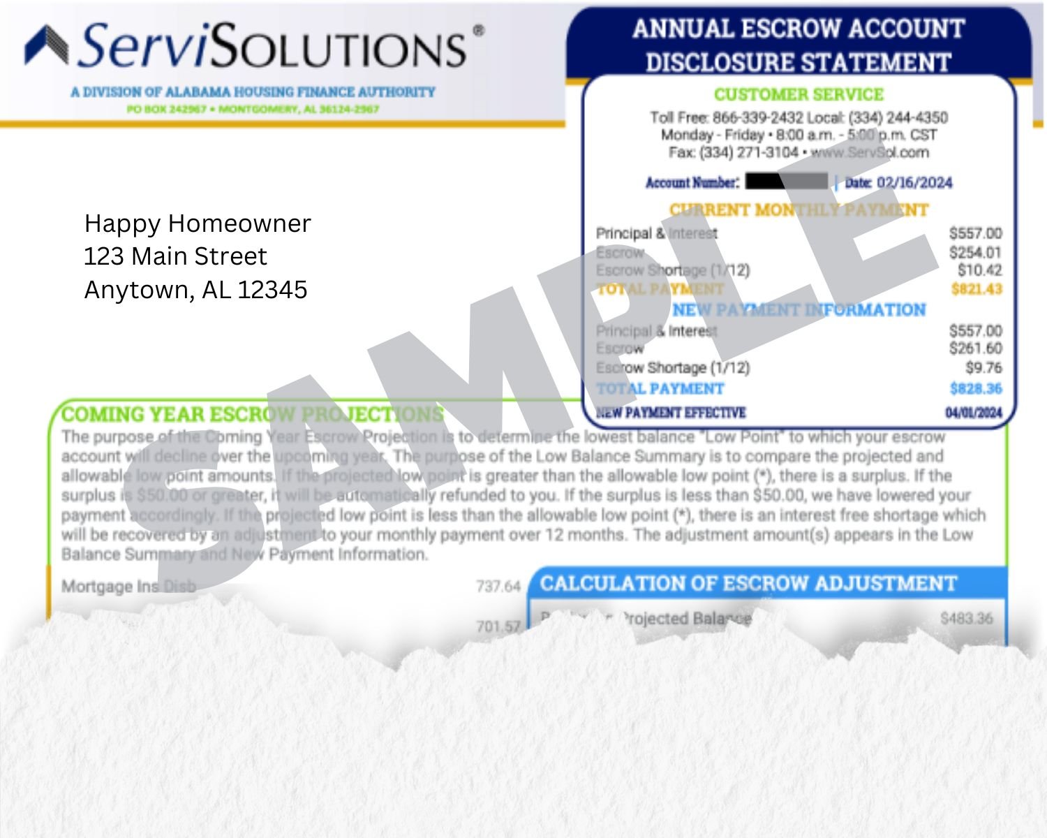 New Year, New Payment Amount?  Escrow Statements Explained